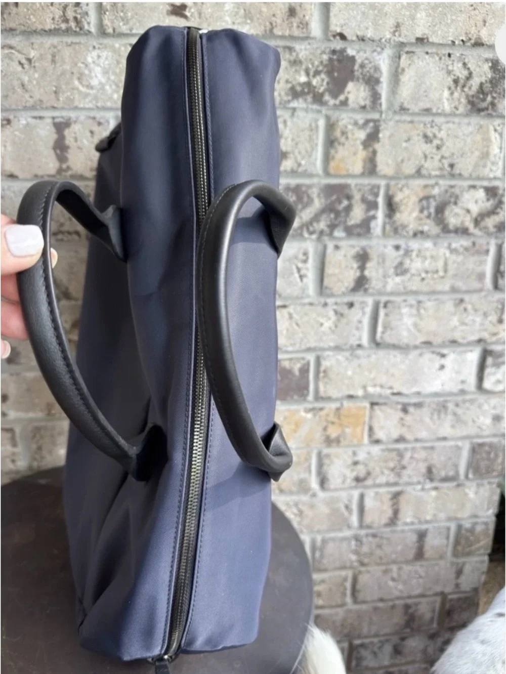 NEW July Carry All Weekender Bag French Navy Blue Travel Duffle